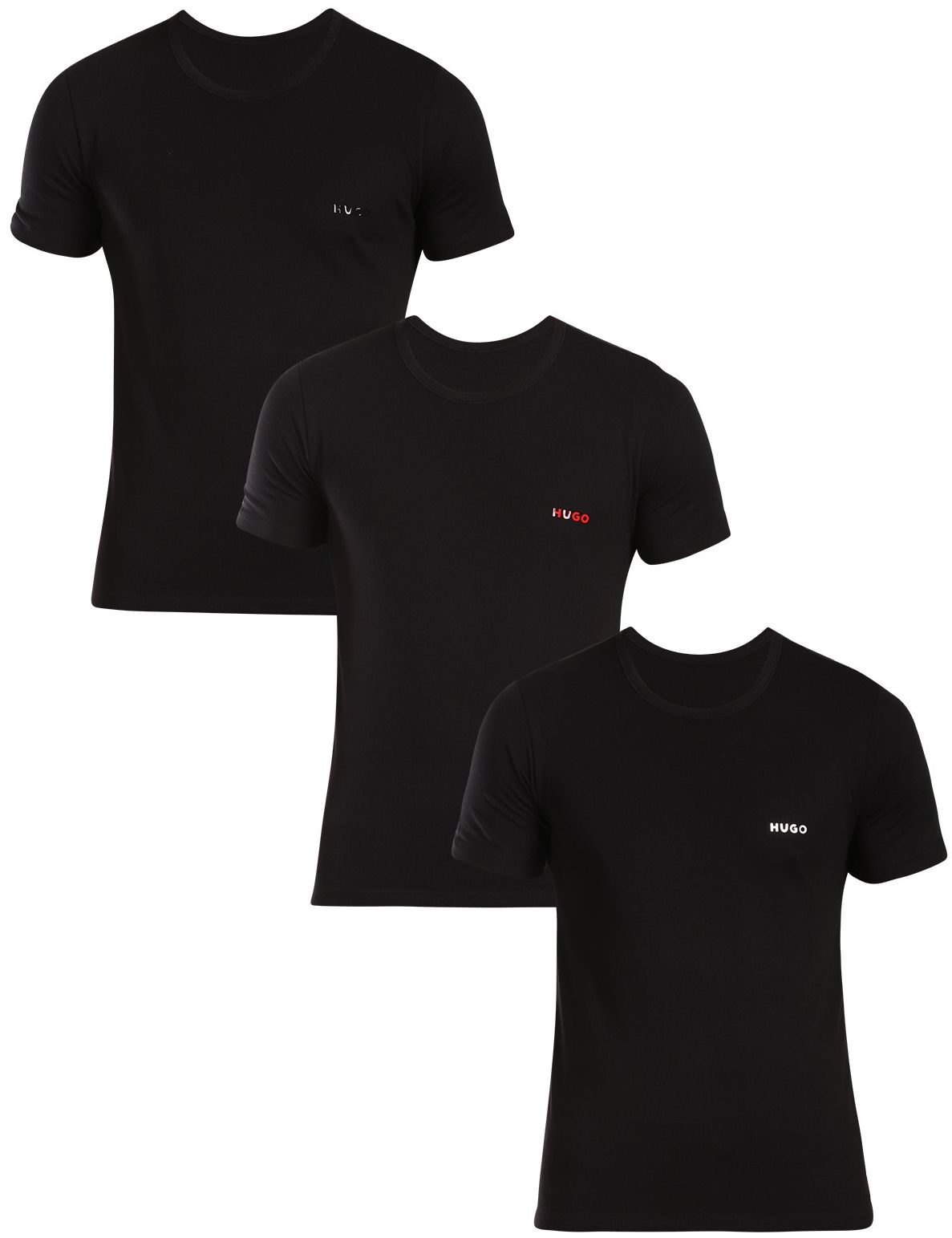 t-shirt HUGO LOGO TEE TRIPLE PACK 991
