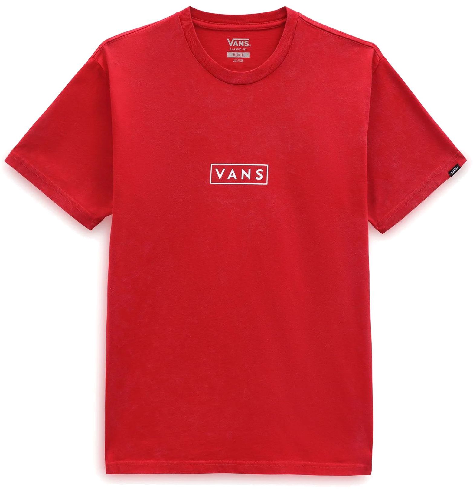 t-shirt VANS CLASSIC EASY BOX TEE Chilli Pepper/White