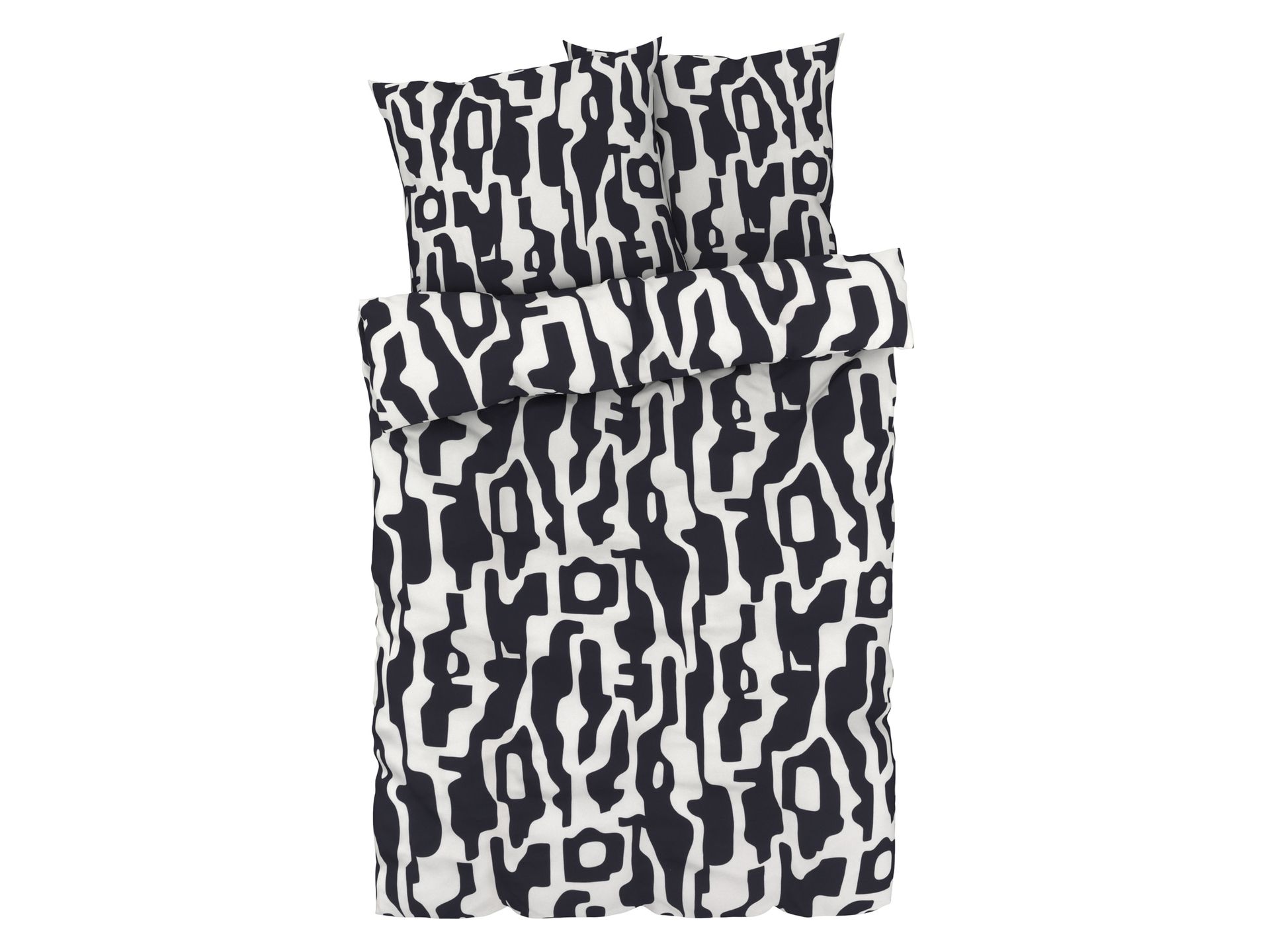 LIVARNO home Pościel z bawełny renforcé, 160 x 200 cm (Wzór geometryczny)