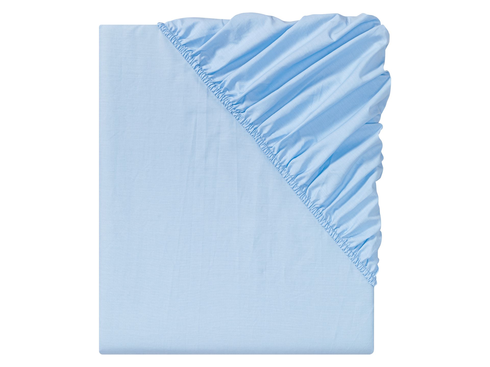 LIVARNO home Prześcieradło z perkalu, 140-160 x 200 cm (Jasnoniebieski)