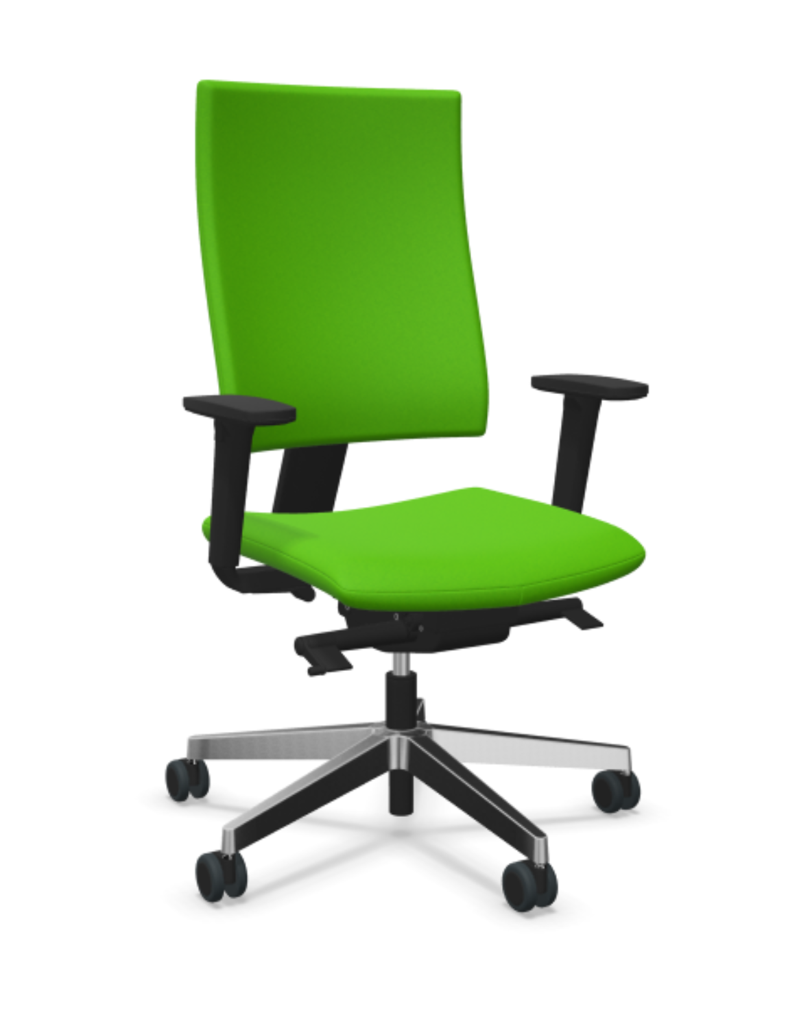 Fotel biurowy 4Me UPH Black, tapicerowany, do biura, do gabinetu, obrotowy