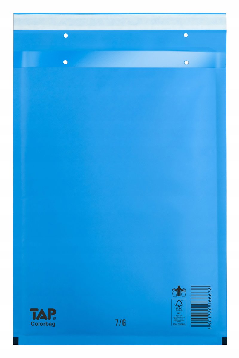Niebieskie Koperty Bąbelkowe 17/7/G BLUE TAP Colorbag 100szt.