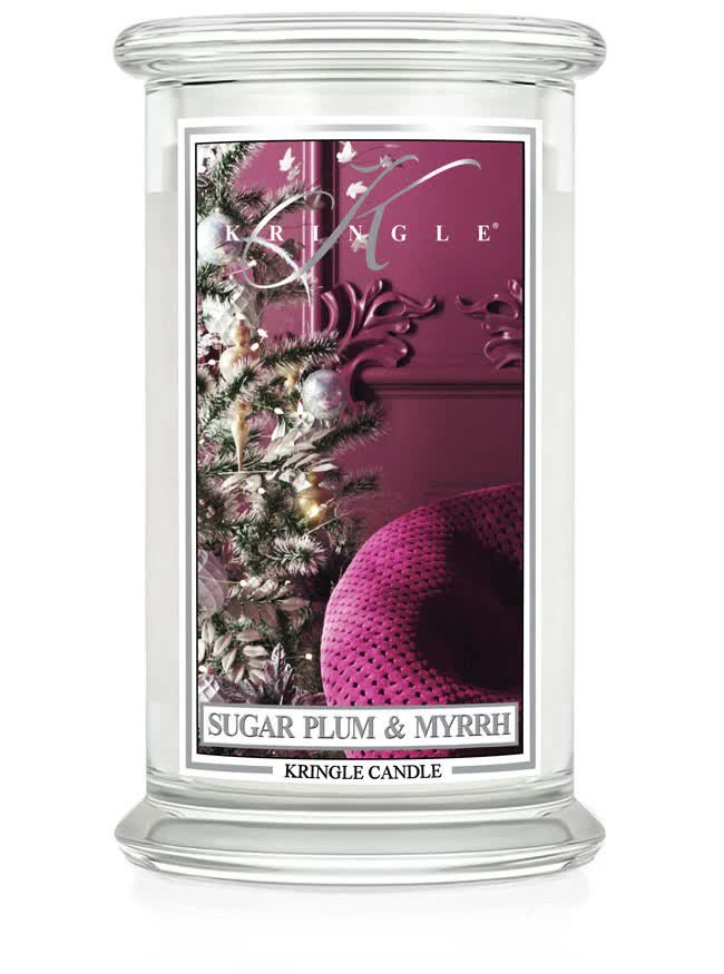 Sugar Plum & Myrrh - Kringle Candle - Duża Świeca Zapachowa 2 Knoty (624G)