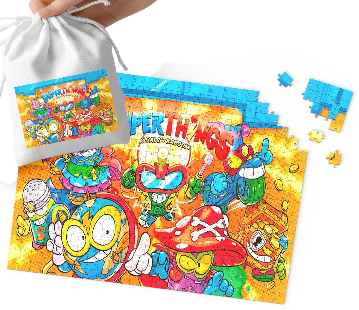 PUZZLE - SUPER ZINGSI WZORY Z BAJEK I GIER DLA DZIECI 35el + WORECZEK