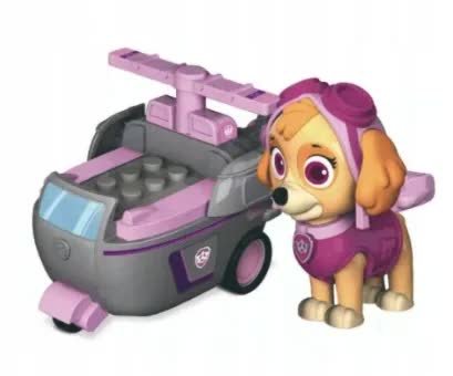Klocki Figurka Paw Patrol Z Samochodem Skye