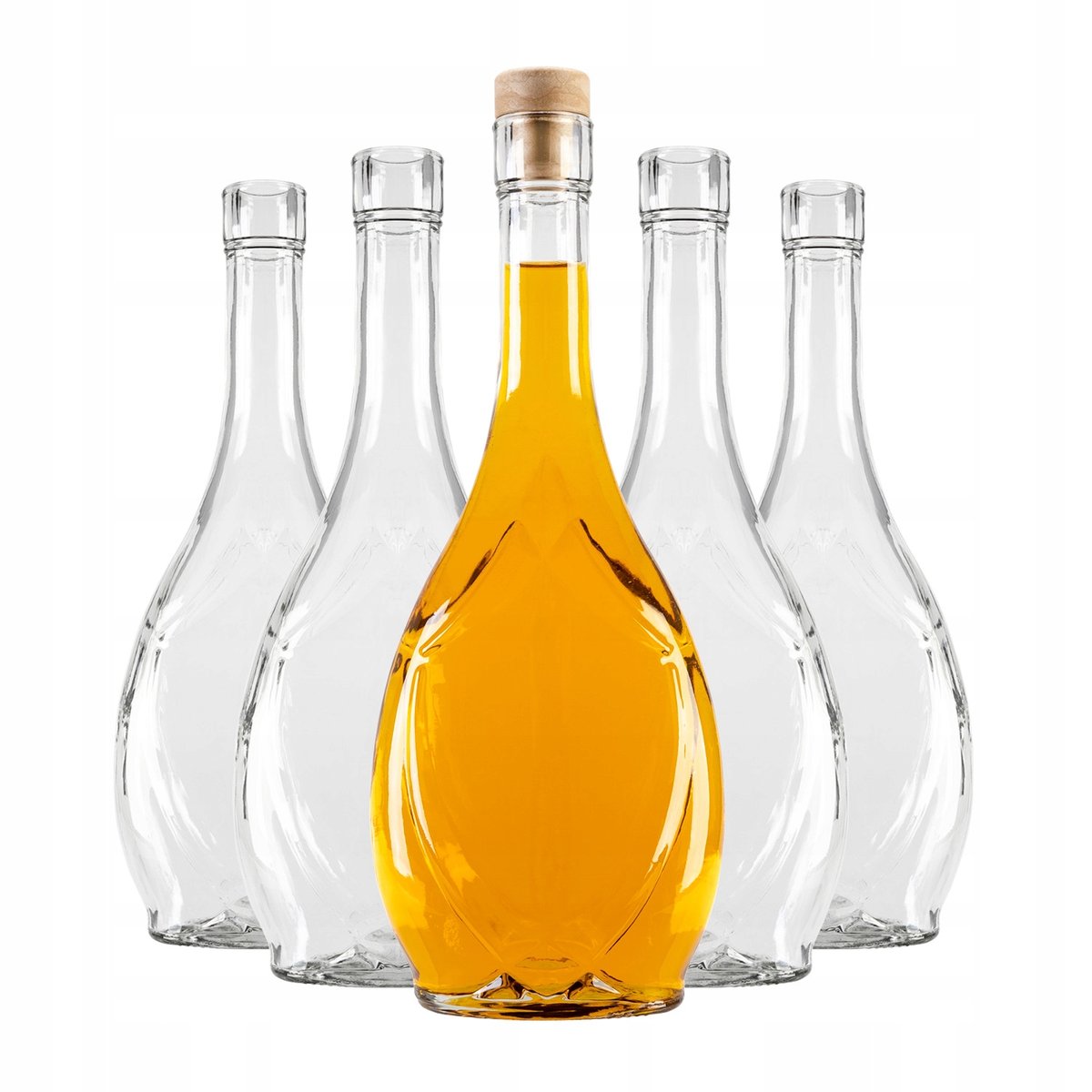 5 sztuk butelki Icona 0,5l na wino likiery z korkami