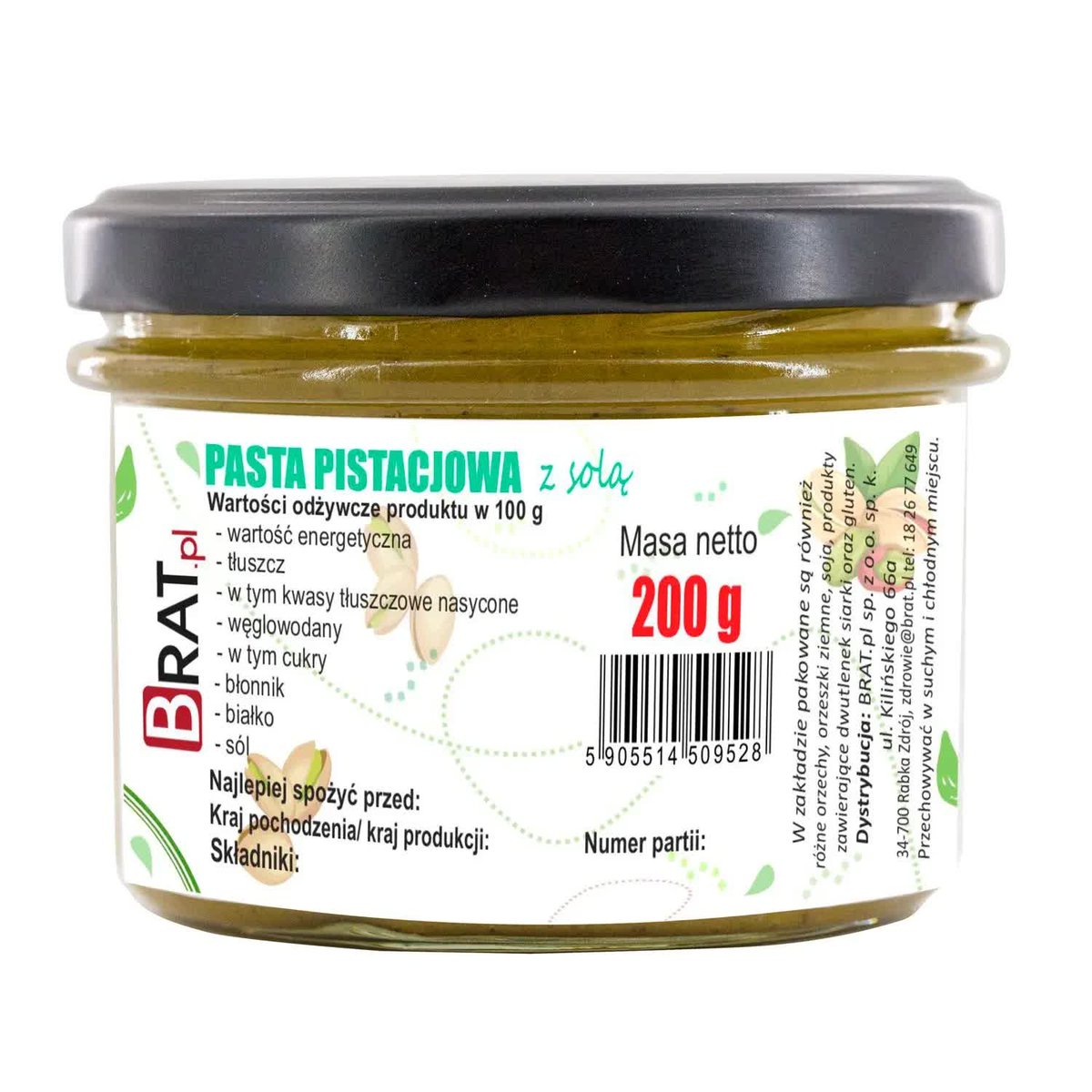 Pasta Z Pistacji Z Solą Himalajską 200G