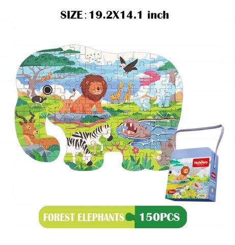 Puzzle Hahowa - Zwierzęta Savanny Dla Dzieci
