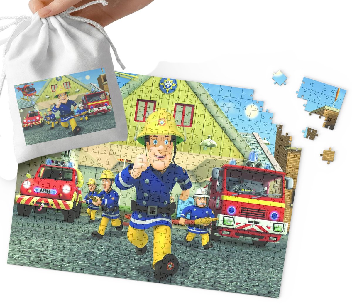 PUZZLE - STRAŻAK SAM WZORY Z BAJEK PREZENT NA ŚWIĘTA 35el + WORECZEK