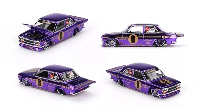 Datsun 510 Pro Street Anniversary Edition Kaidohouse X Mini Gt 1:64