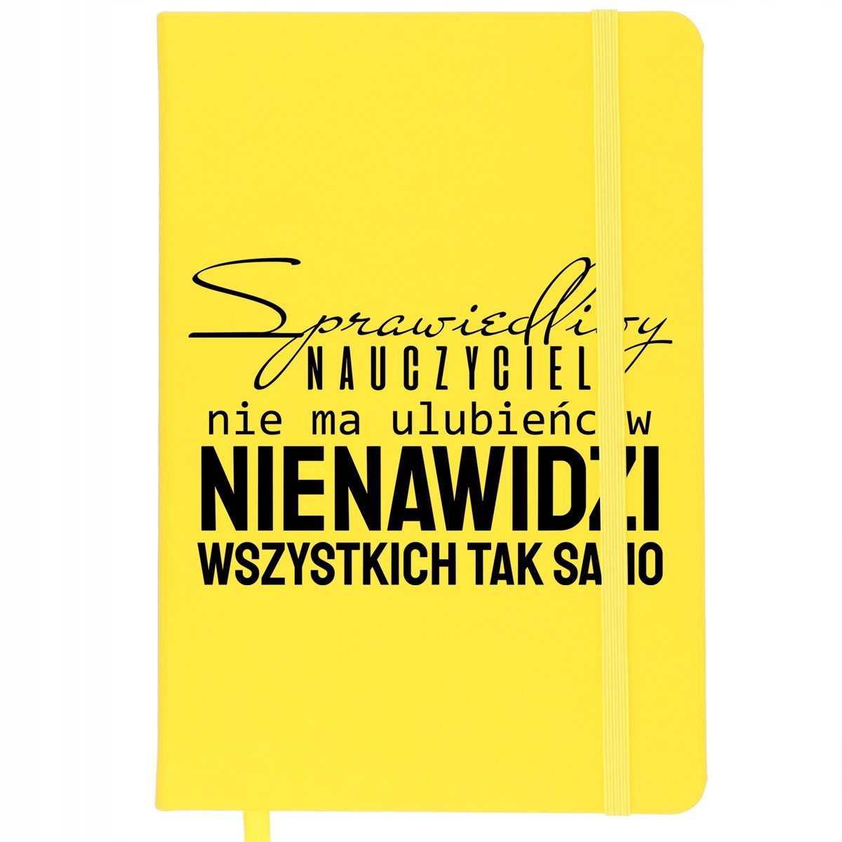 NOTES Z GUMKĄ Żółty 96 Stron Dla Nauczyciela SPRAWIEDLIWY NAUCZYCIEL Wzory