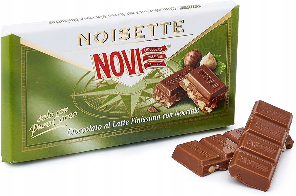 Novi Noisette mleczna czekolada z orzechami 100g