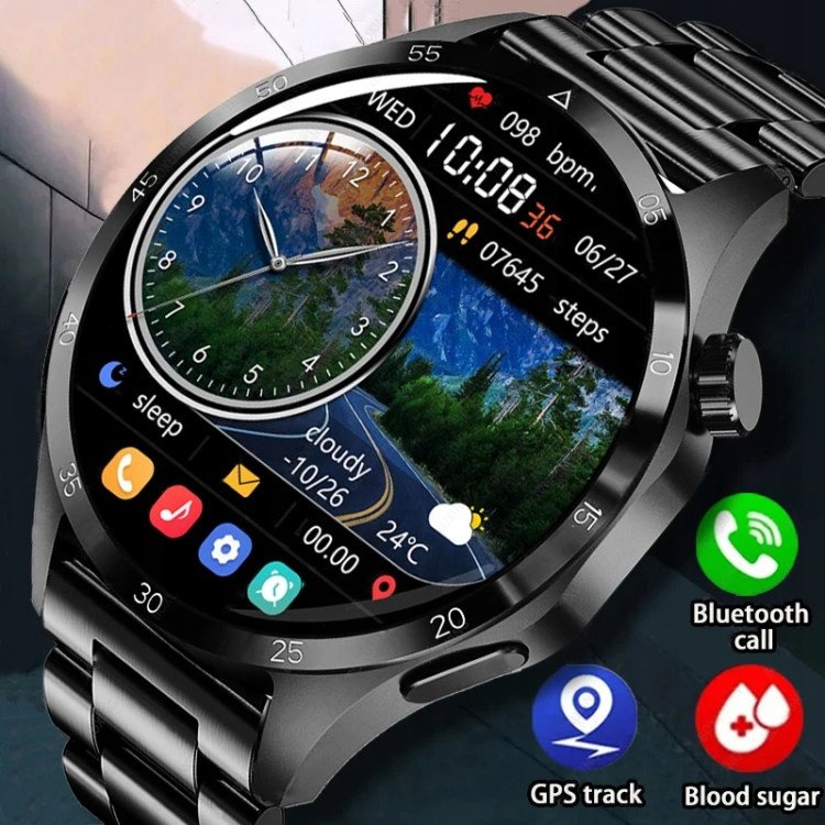Rdfit Gt4 Pro+ Czarny 2 Paski (Stalowy I Silikonowy) Evibe