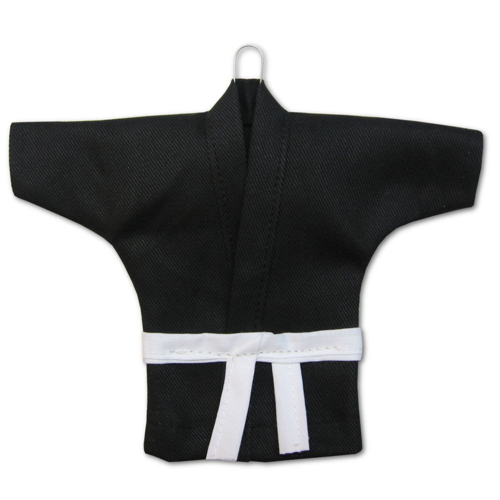 Zawieszka Mini Kimono Karategi Czarne Karate Aikido Judo