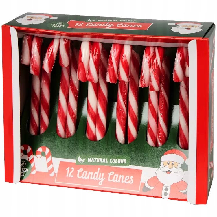 CANDY CANES LASKI MIKOŁAJA LASECZKI LIZAKI 12SZT