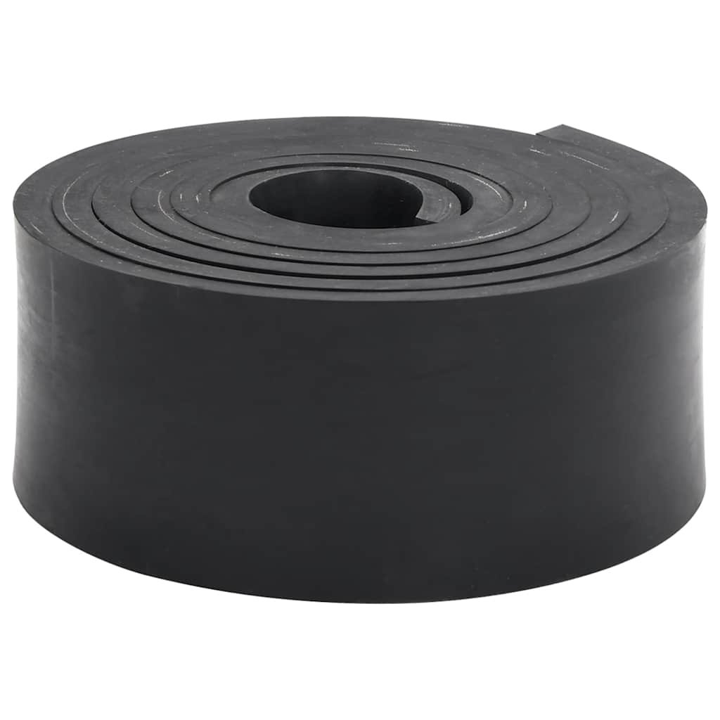 vidaXL Gumowa krawędź do pługa śnieżnego czarna 250x8x1 cm