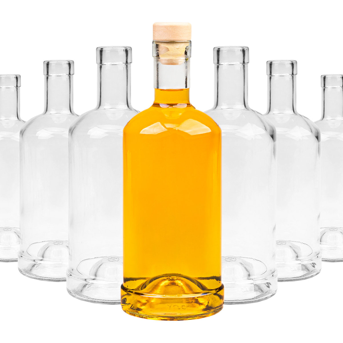 ZESTAW 50x BUTELKI SZKLANE TADEK 500 ml 0,5 L na NALEWKI WINO BIMBER SOK