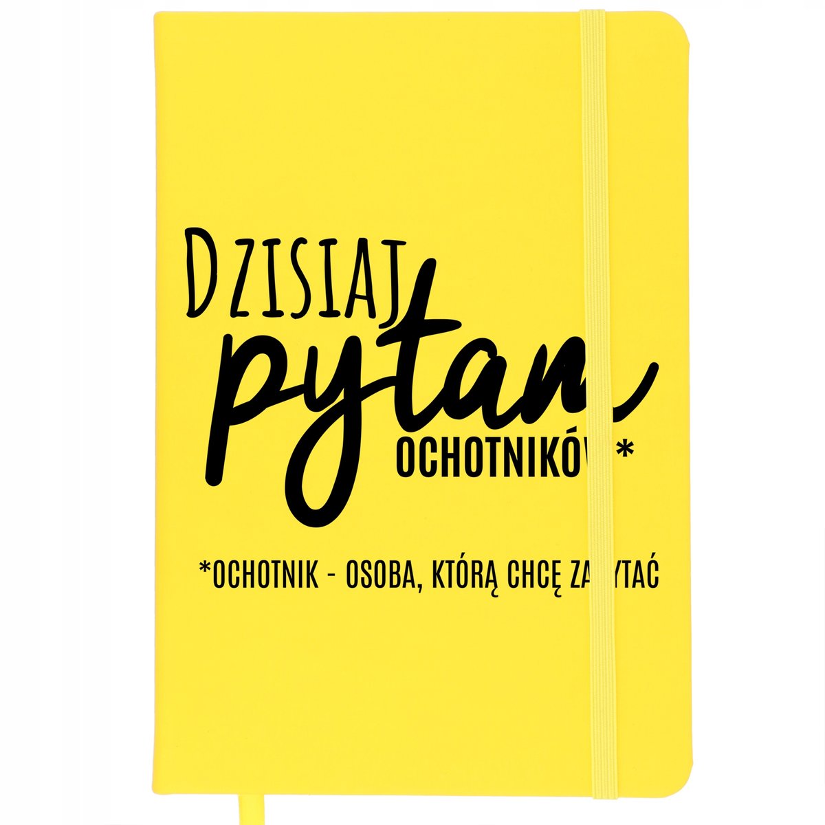 NOTES Z GUMKĄ Żółty 96 Stron Dla Nauczyciela DZISIAJ PYTAM OCHOTNIKÓW Wzory