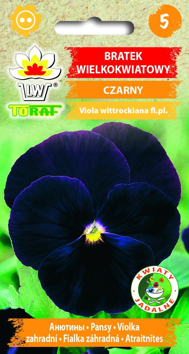 Bratek wielkokwiatowy czarny nasiona 0,2g Toraf