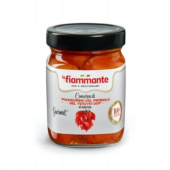Pomodorini del Piennolo del Vesuvio DOP Fiammante 340g Włoski Smak Gourmet