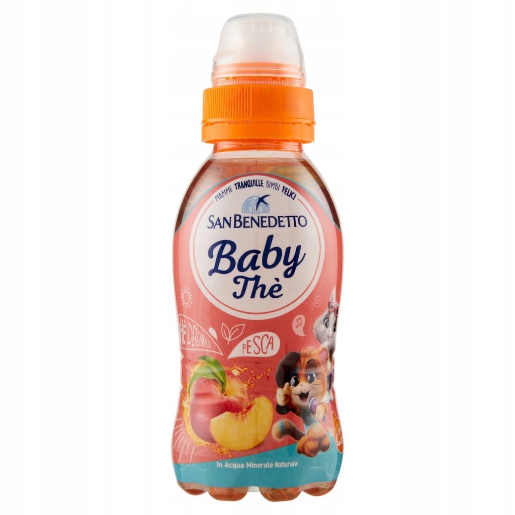 SANBENEDYTTO BABY THE -brzoskwiniowa herbatka dla dzieci BEZ TEINY 250ml IT