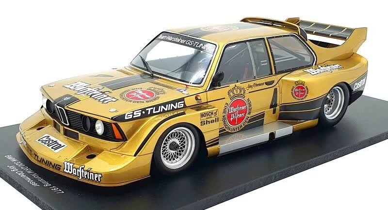 BMW 320i (E21) #4 Jörg Obermoser - 1977 Spark 1:18