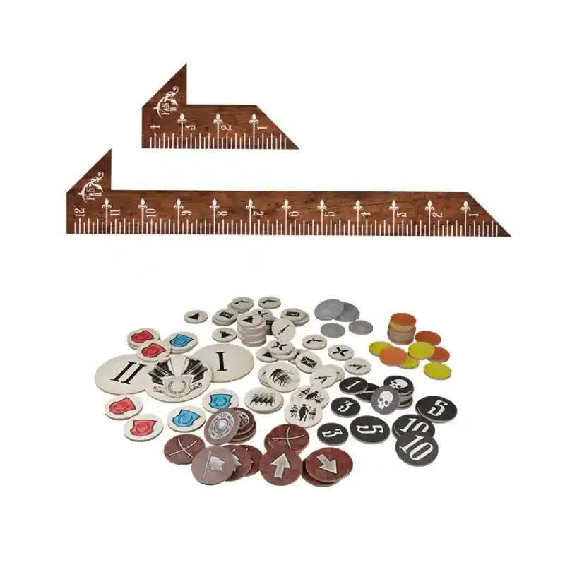 Ogniem i Mieczem - 2 Edycja: Zestaw Żetonów i Miarek