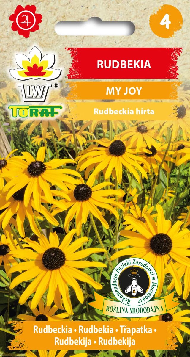 Rudbekia My Joy z brązowym środkiem nasiona 0,5g Toraf