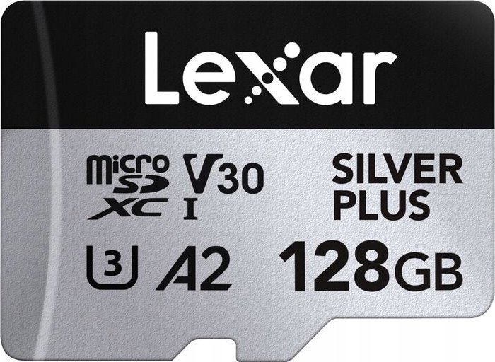 Karta Lexar Professional Silver Plus MicroSDXC 128 GB Class 10 UHS-I/U3 A2 V30 LMSSIPL128G-BNANG
