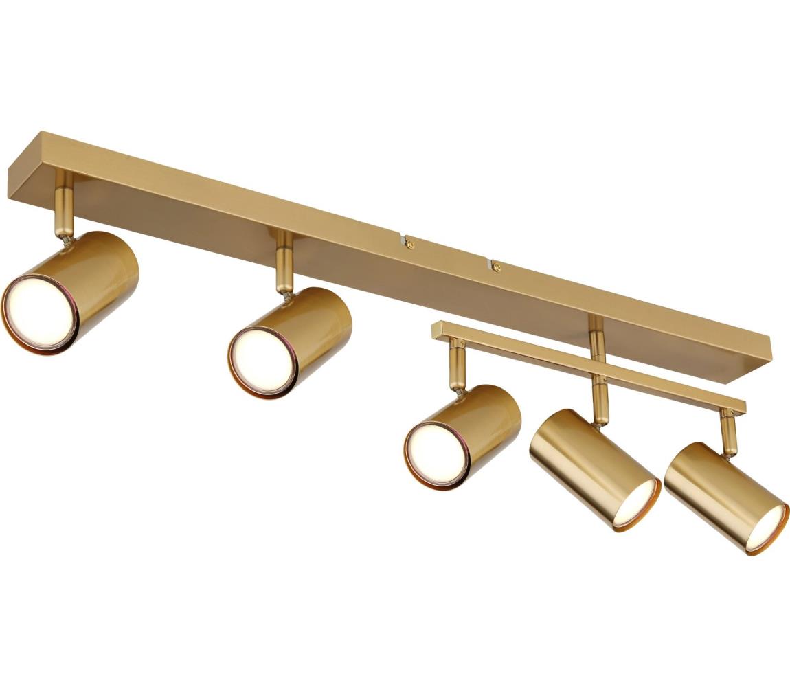 Globo 57911-5GO - Oświetlenie punktowe ROBBY 5xGU10/35W/230V mosiądz