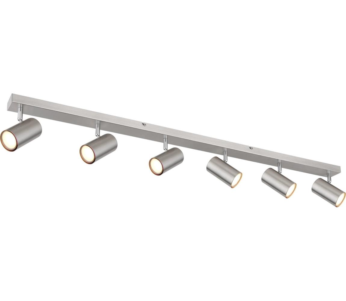 Globo 57911-6D - Oświetlenie punktowe ROBBY 6xGU10/35W/230V matowy chrom