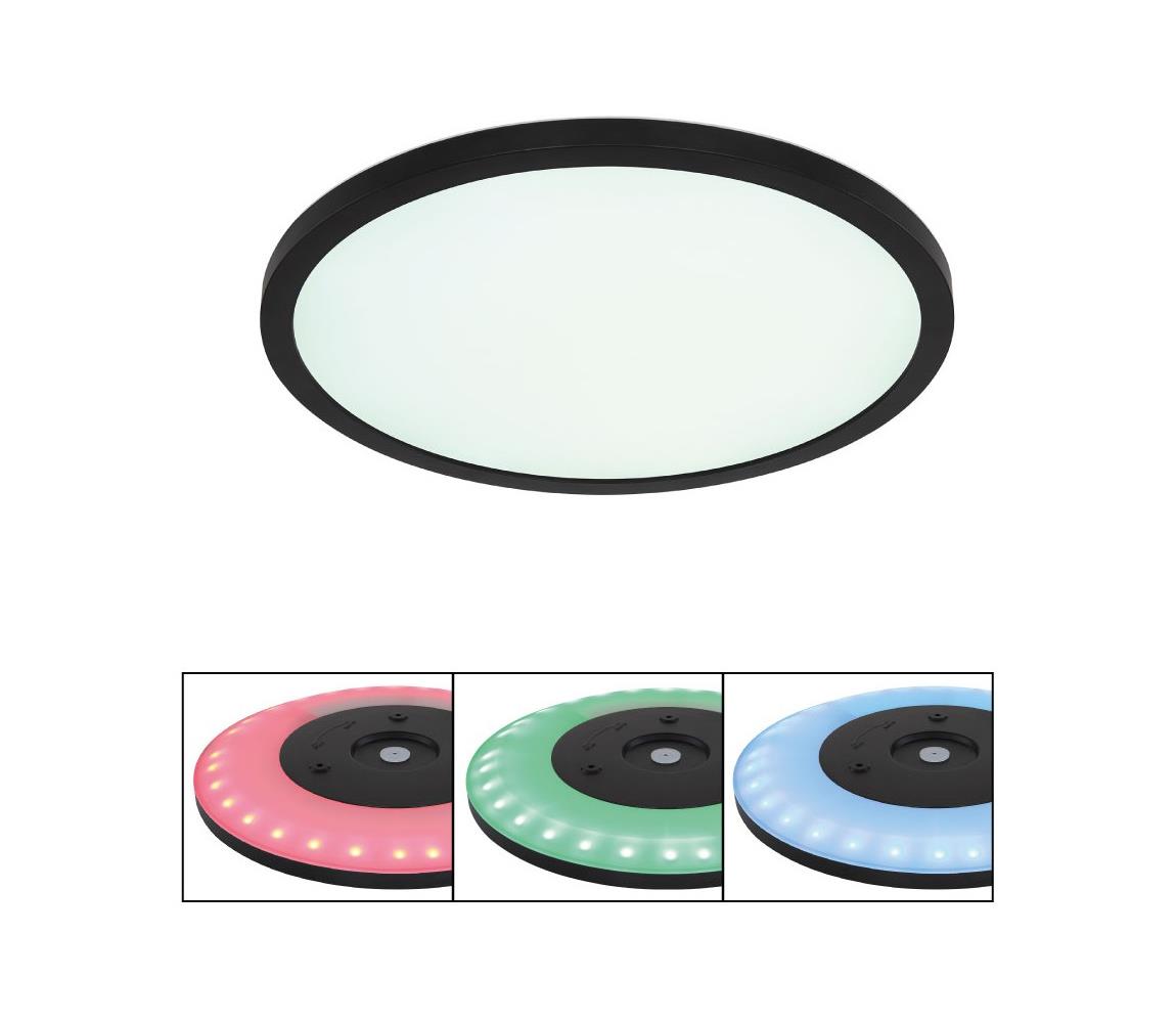 Globo 41562-18BRGB - LED RGB Plafon ściemnialny SAPANA LED/18W/230V + pilot IP44