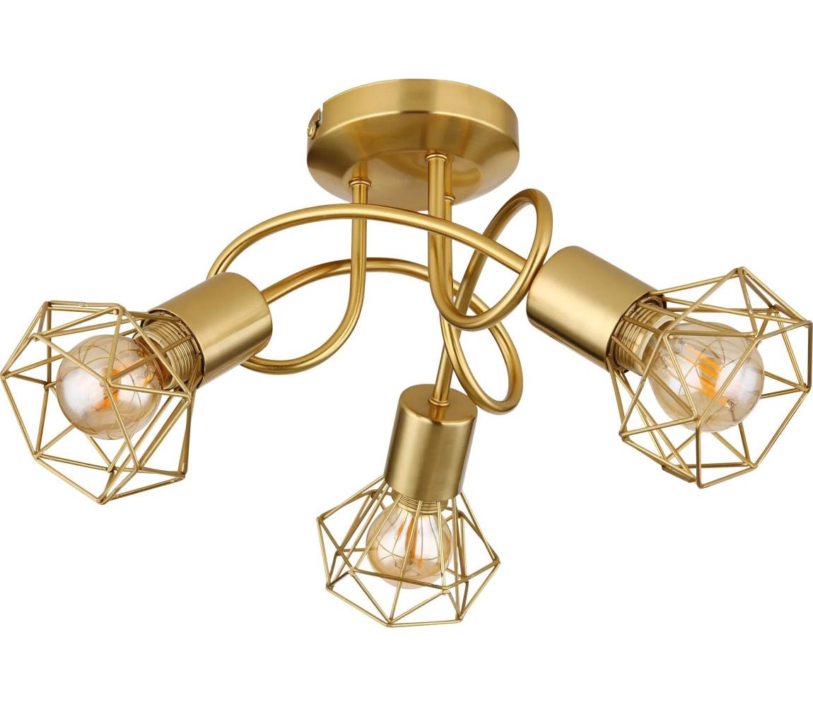 Globo 54802GB-3D - Żyrandol natynkowy XARA I 3xE14/40W/230V zl.