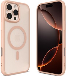 Spigen Etui Ultra Hybrid T Mag (CC) do MagSafe do iPhone 16 Pro, półprzezroczysto-różowe