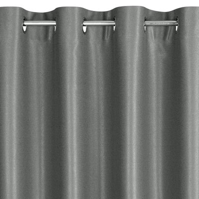 Zasłona EUROFIRANY Selina 140 X 250 cm Stalowy