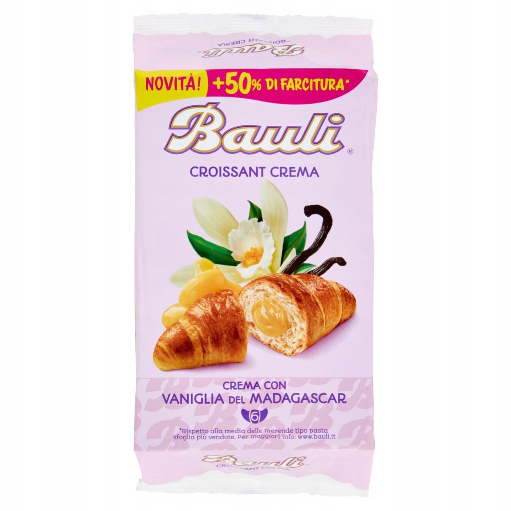Rogaliki Bauli z kremem waniliowym 6 x 50 g