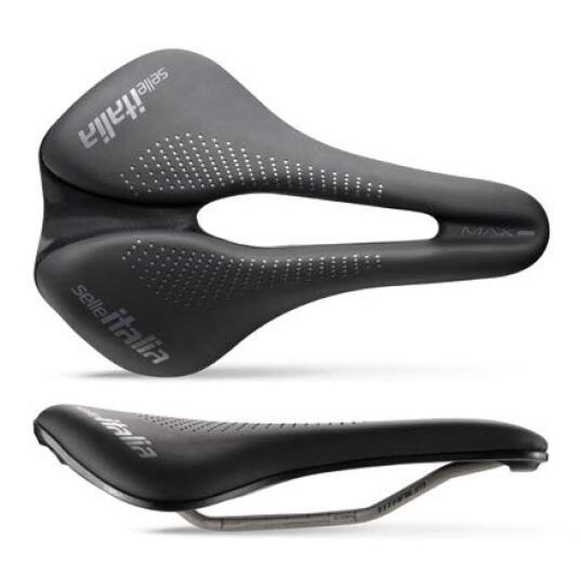 Selle Italia Italia Max Novus EVO Boost TI316 Superflow Saddle, czarny L3 | 15,5cm 2022 Siodełka szosowe