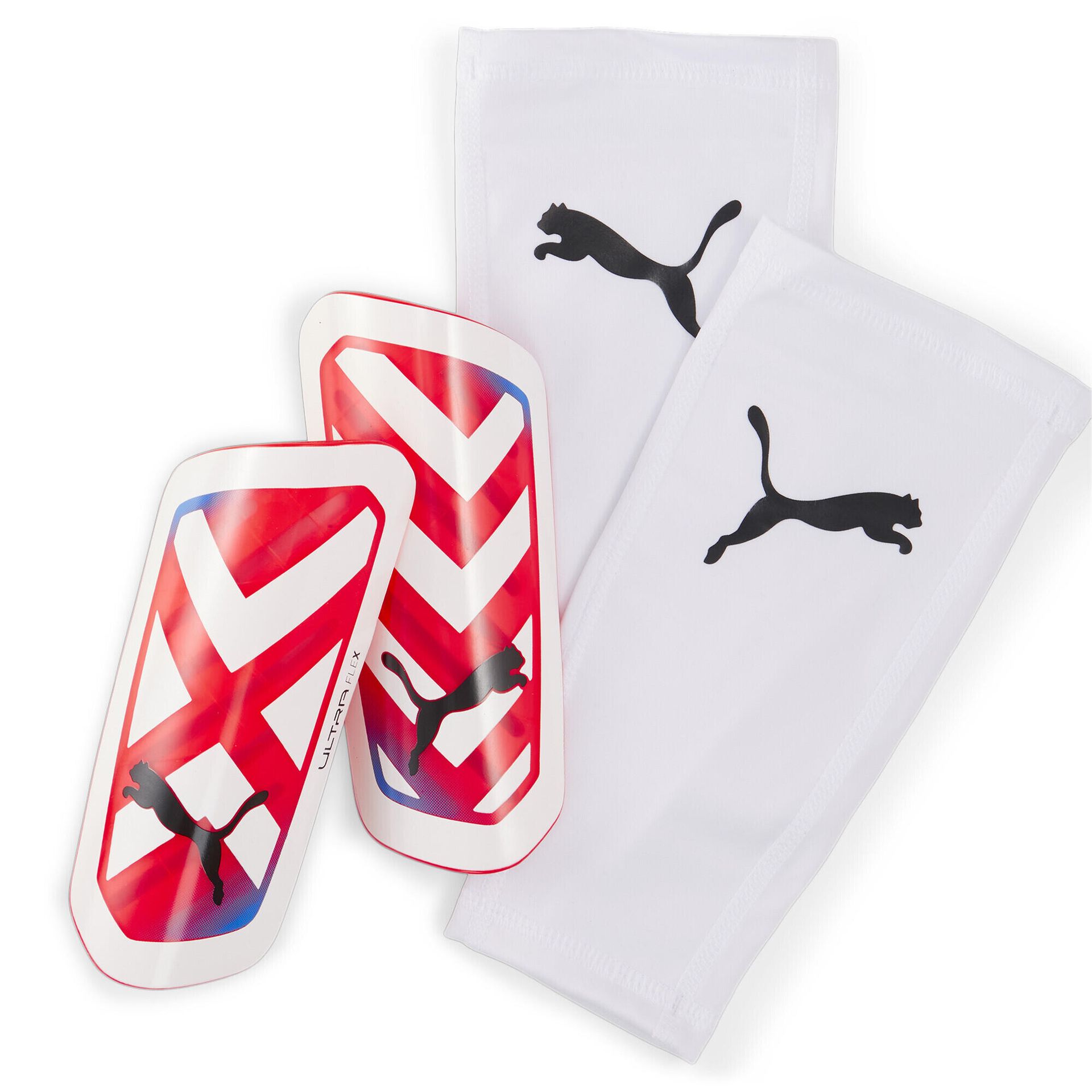 Ochraniacze na golenie PUMA Ultra Flex Sleeve puma white/ultra blue/fire orchid