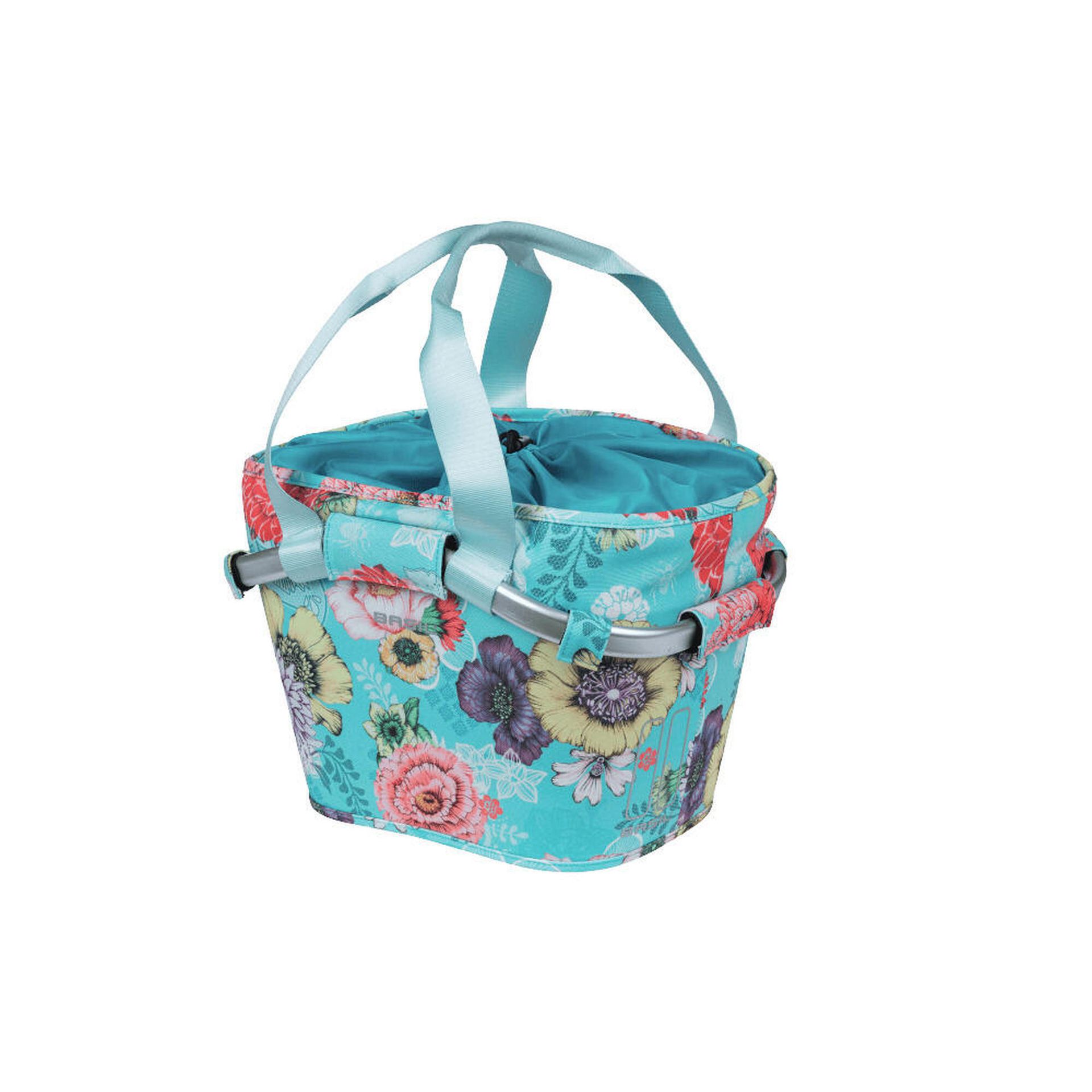 Basil Bloom Field Carry-All Front Basket 15l incl. KF Plate, niebieski/kolorowy 2022 Kosze na kierownicę 11291