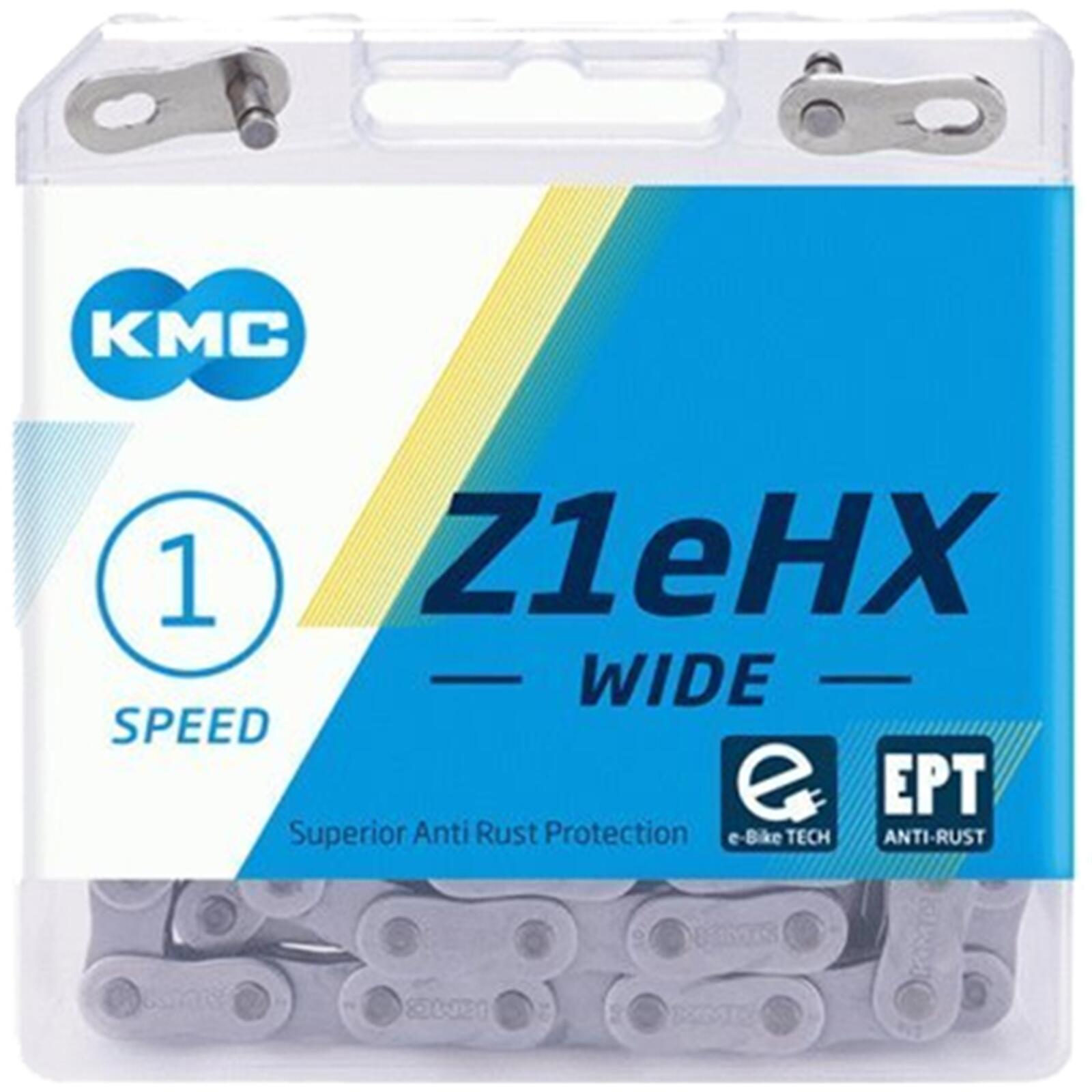 KMC Z1eHX Wide EPT Łańcuch rowerowy E-Bike 1. rz., grey 112 ogniwa 2020 Łańcuchy do rowerów elektrycznych 240677