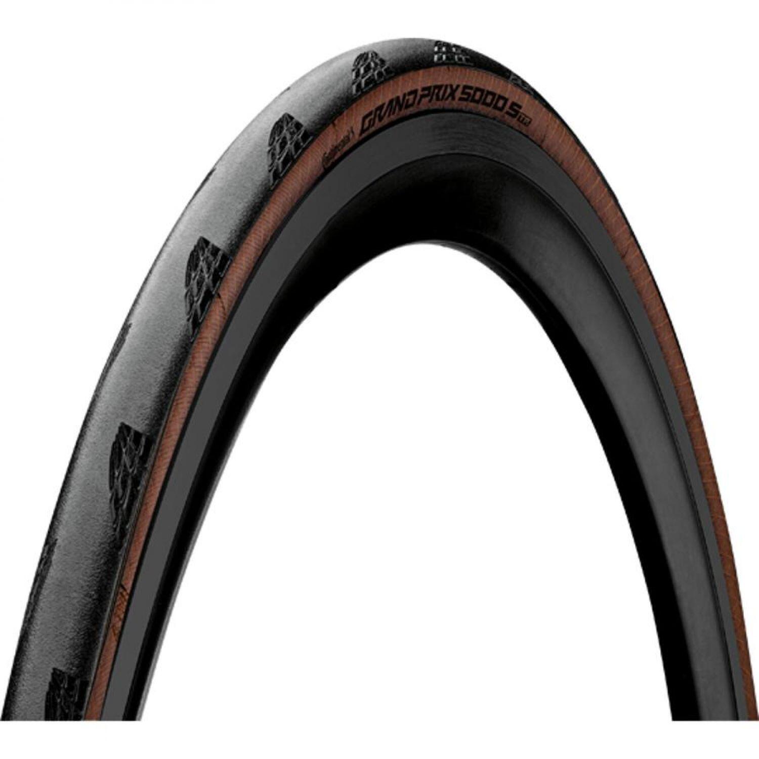 Continental Grand Prix 5000S TR Folding Tyre 700x25C TLR, czarny 25-622 | 700x25c 2022 Opony do rowerów Cyclocross 1009.622.25.220