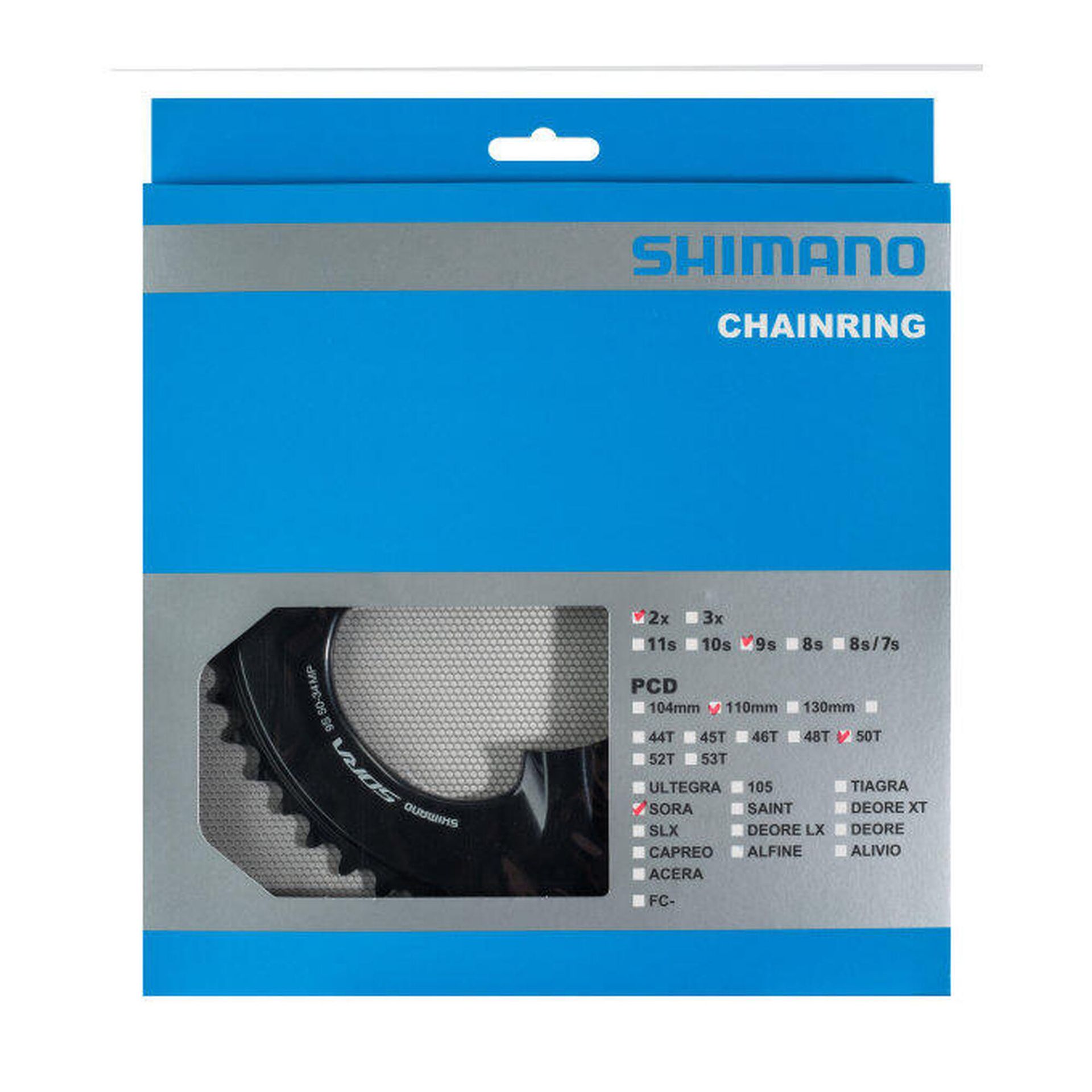 SHIMANO Tarcza mechanizmu korbowego Sora FC-R3000 czarny / Ilość zębów: 50 Y1VC98010