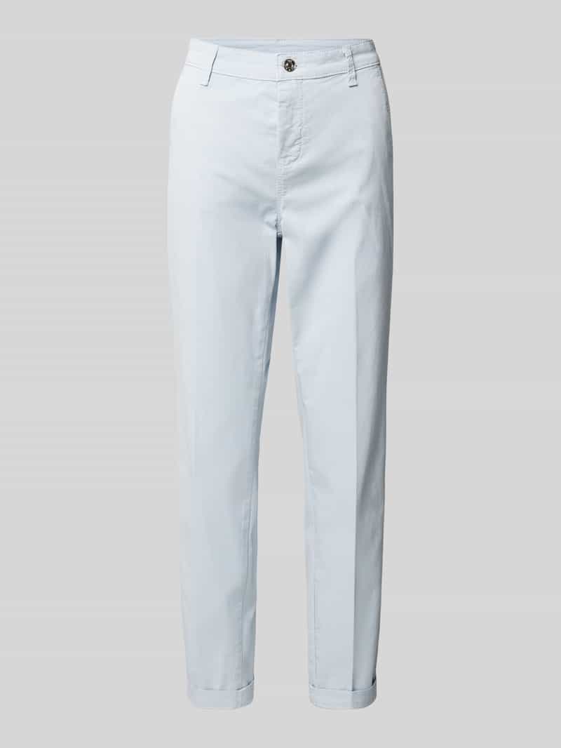 Chinosy o skróconym kroju slim fit model ‘TURN UP’