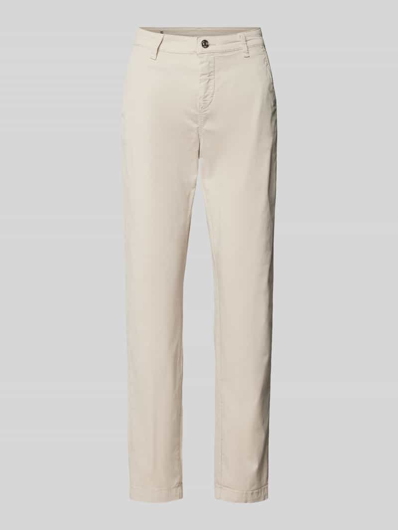 Chinosy o skróconym kroju slim fit model ‘TURN UP’