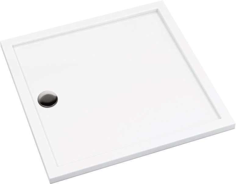 Brodzik kwadratowy Deante Prizma 80x80x4,5 biały akryl KTJ_082B