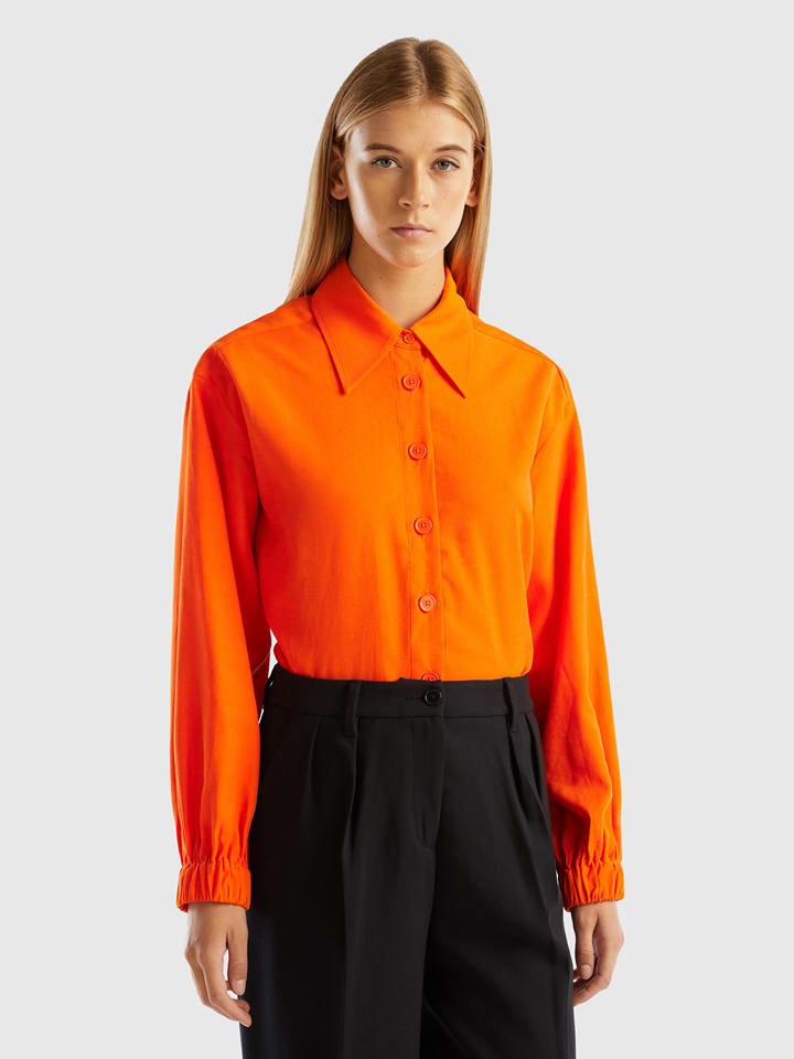 Benetton Koszula w kolorze pomarańczowym