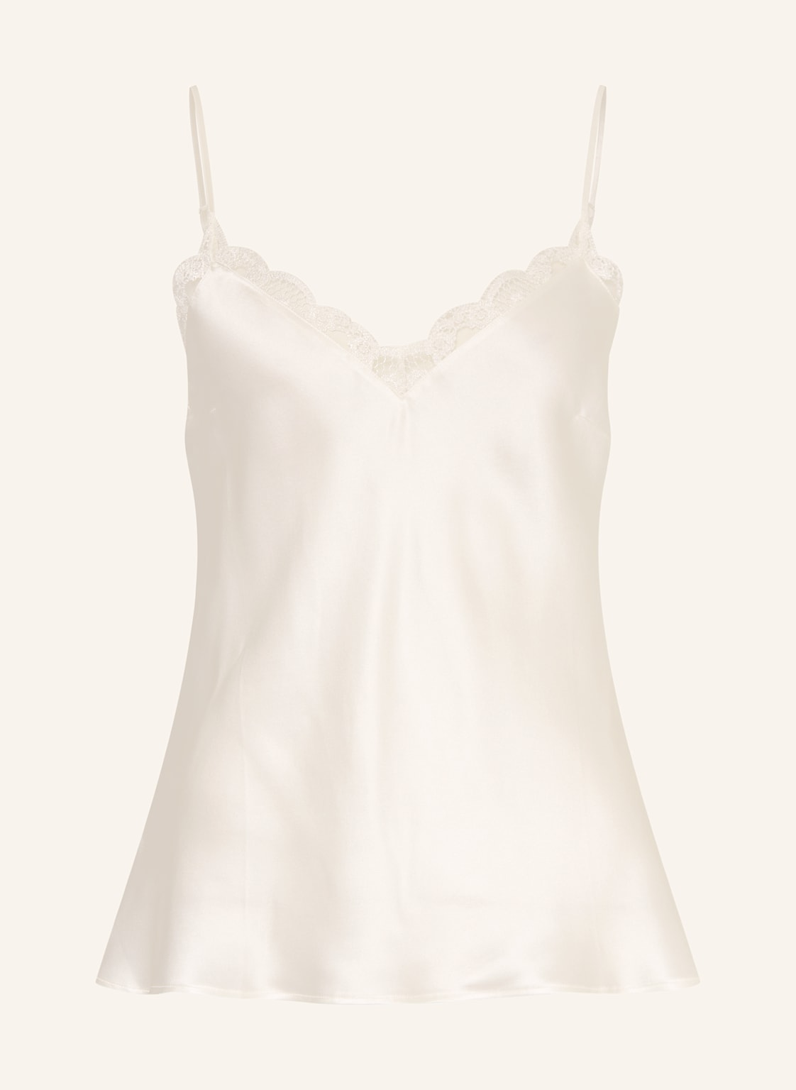 Simone Pérèle Top Od Piżamy Love Me Z Jedwabiu beige