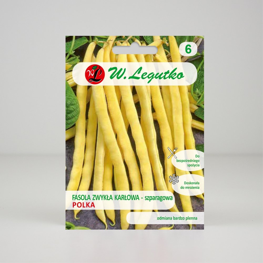 Fasola szparagowa Polka Żółta 40g - Nasiona - W. Legutko