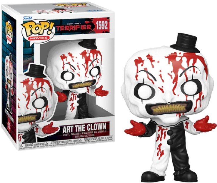 funko pop! terrifier movies 1592 art the clown (bloody)