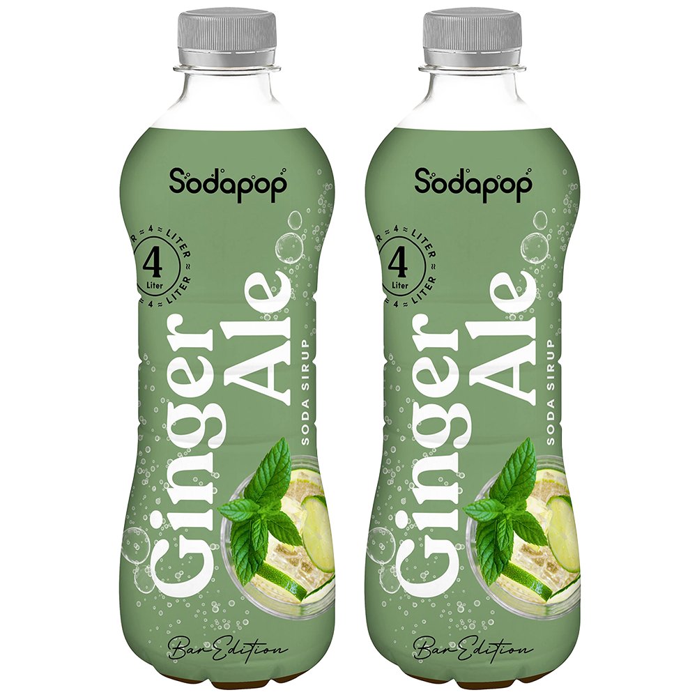 2x SYROP SODAPOP BAR-EDITION GINGER IMBIROWY 500ml KONCENTRAT DO SATURATORA